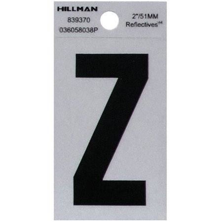 HILLMAN 2"Blk Letter Z Adhesive 839370